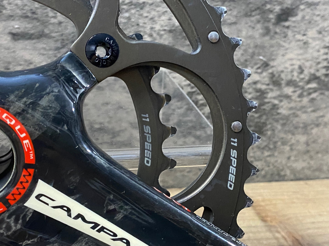 KJ070 カンパニョーロ CAMPAGNOLO スーパーレコード SUPER RECORD FC11-SR040CT クランクセット 5ARM 50/34T 170mm チェーンリングボルト芯折れ