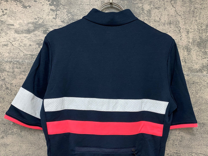 JD413 ラファ Rapha メンズブルべジャージ MEN'S BREVET JERSEY 紺 S