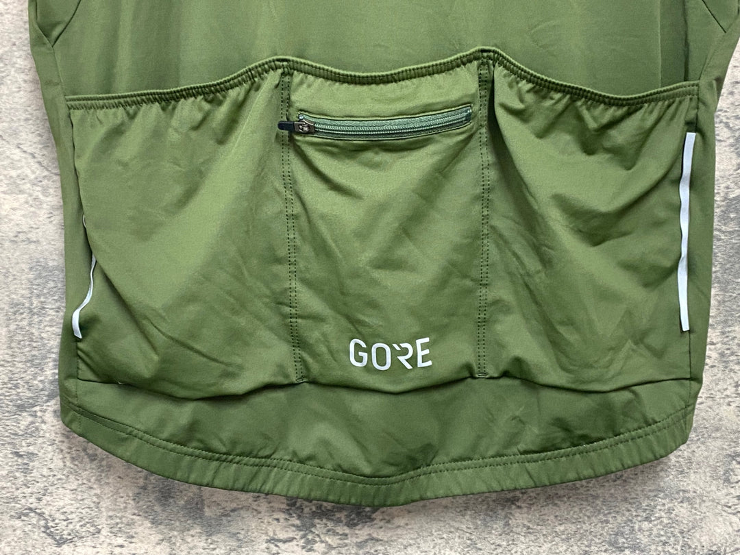 JZ001 ゴア GORE 半袖 サイクルジャージ 深緑 EU Lサイズ