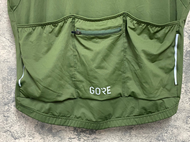 JZ001 ゴア GORE 半袖 サイクルジャージ 深緑 EU Lサイズ