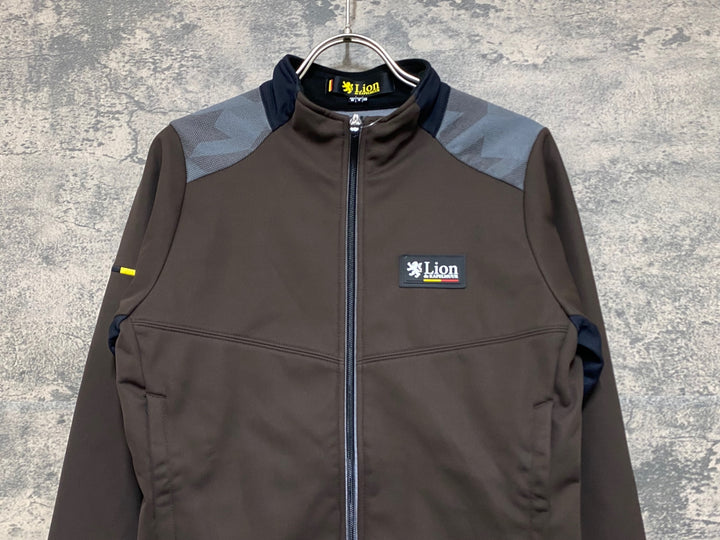 JO631 リオンドカペルミュール Lion de KAPELMUUR 長袖 サイクルジャケット 茶 グレー M 裏起毛
