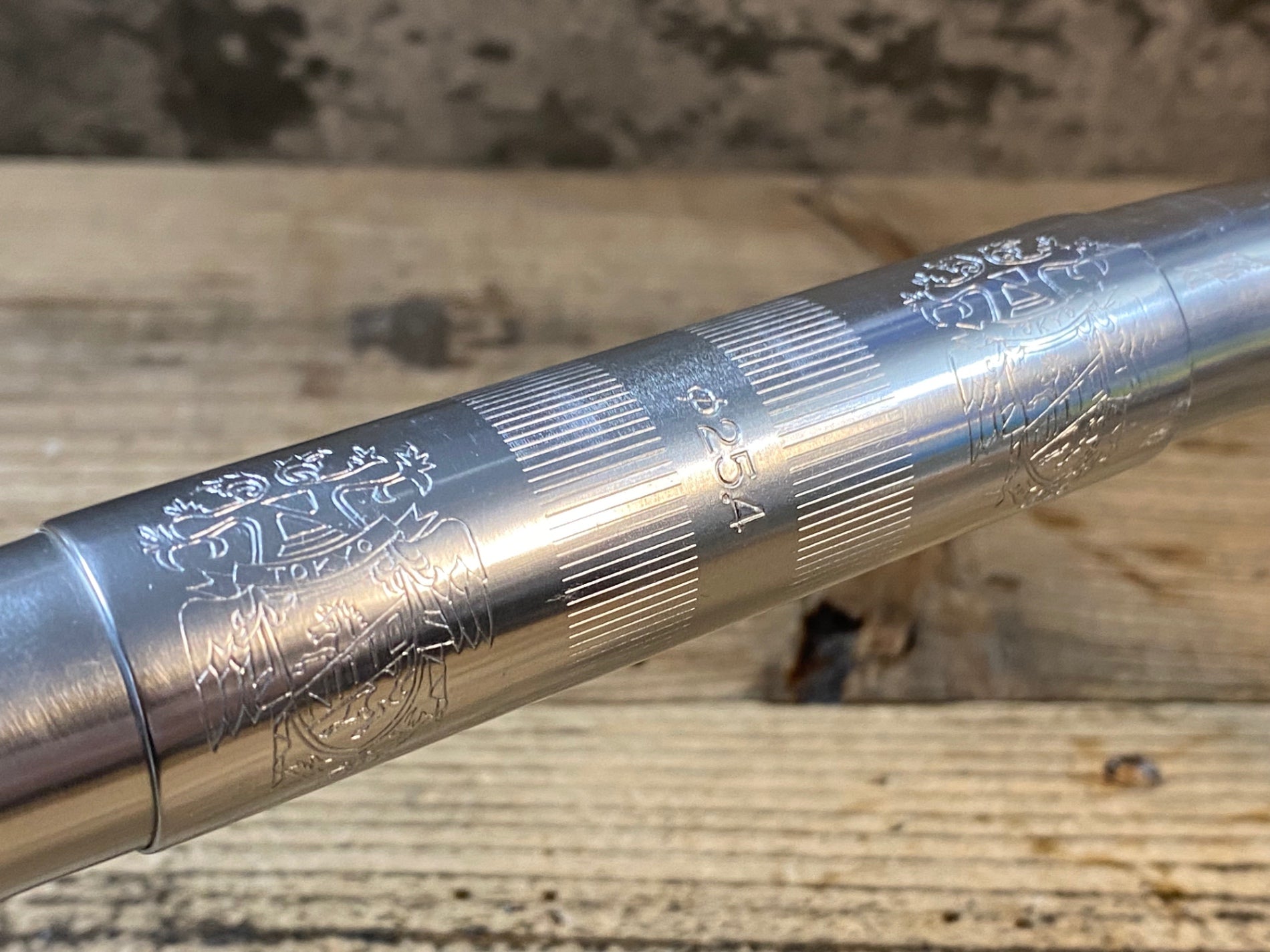 JN334 日東 NITTO B130 アルミ ドロップハンドル エンド C-C400mm Φ25