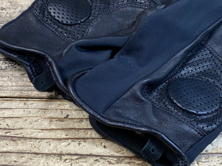 JU403 ラファ Rapha CLASSIC GLOVES 長指 グローブ 黒 L 裏起毛