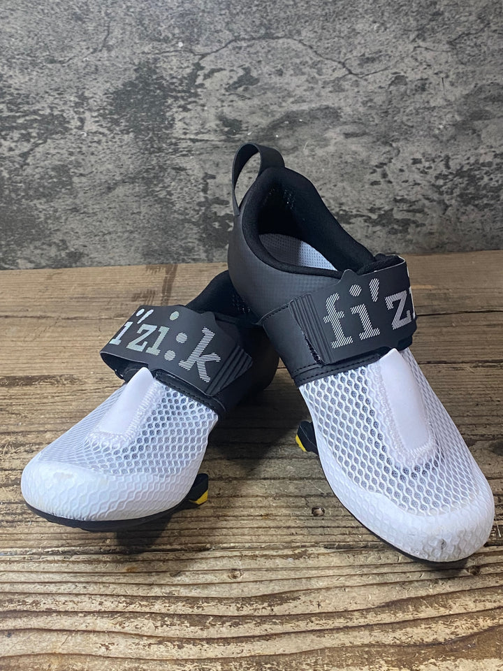 JU380 フィジーク FIZIK TRANSIRO HYDRA ビンディングシューズ EU40 白黒