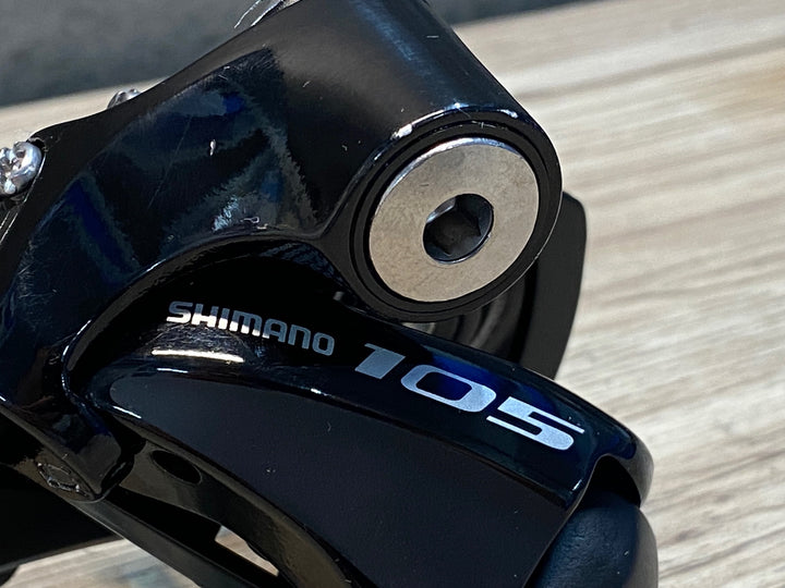 IZ948 シマノ SHIMANO 105 FD-5800 バンドΦ34.9 / RD-5800 SS 前後ディレイラーセット 2x11S 黒 ※ケーブルガイドちぎれ