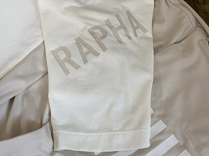 KM416 ラファ Rapha MENS PRO TEAM JERSEY 半袖 サイクルジャージ 白 ベージュ S