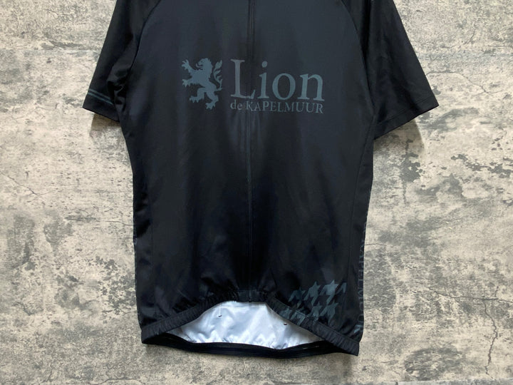 KF411 リオンドカペルミュール Lion de KAPELMUUR 半袖 サイクルジャージ 黒 XL
