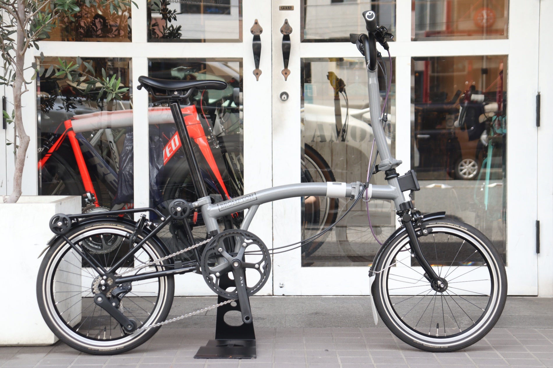 ブロンプトン BROMPTON P LINE URBAN MID M4R 2022モデル チタン