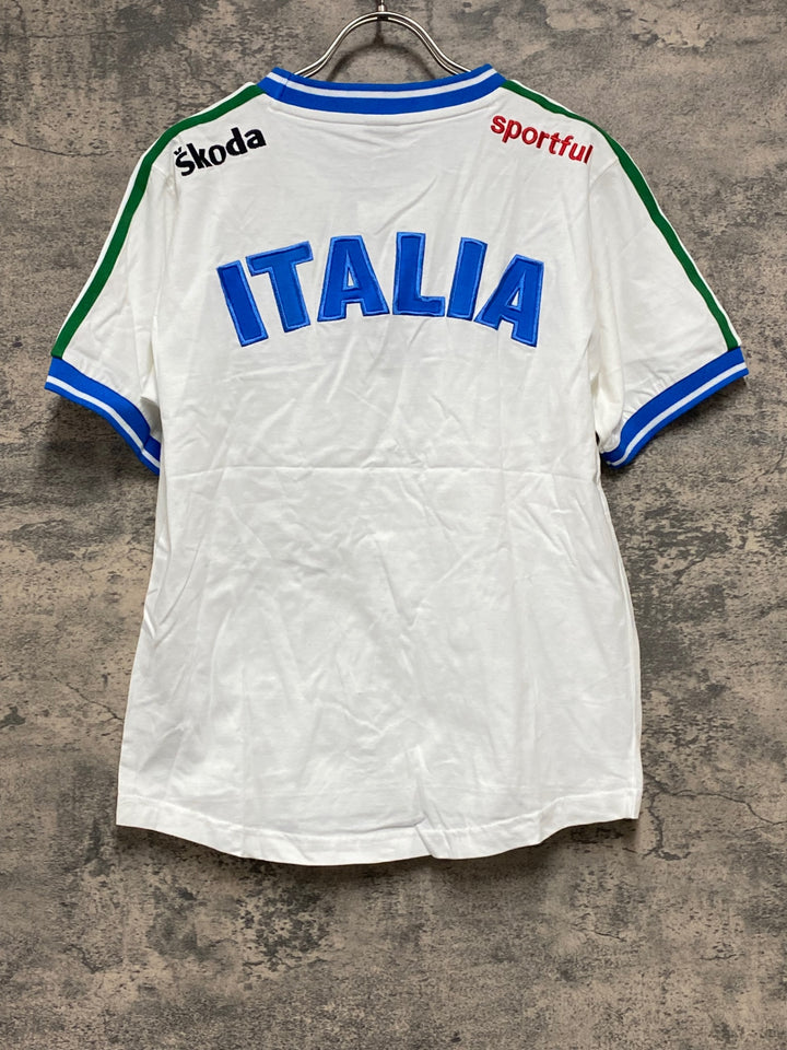JV558 スポーツフル sportful 半袖 Tシャツ 白 M ITALIA Skoda