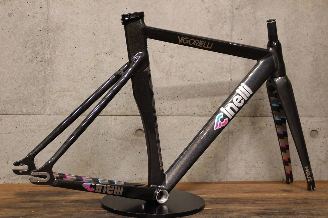 チネリ CINELLI ビゴレッリ VIGORELLI 2024年モデル XSサイズ ピスト アルミ フレームセット 【福岡店】