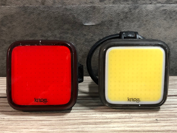 JN396 ノグ knog ブラインダースクエア BLINDER SQUARE 前後 ライトセット