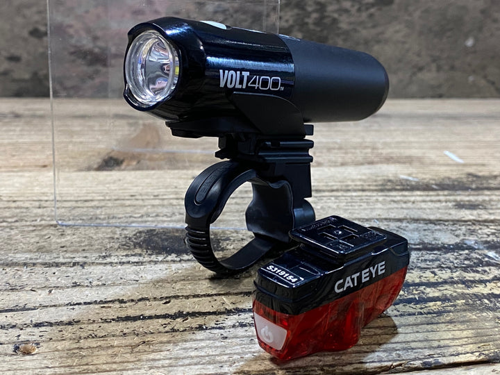 JZ379 キャットアイ CATEYE VOLT400 / RAPID MINI 前後ライトセット 400ルーメン