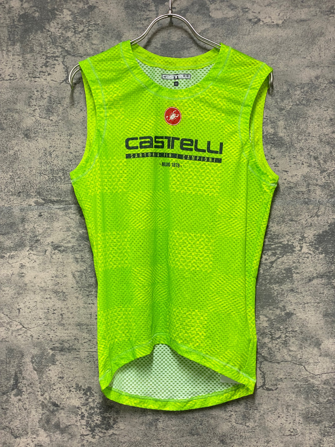 KB692 カステリ CASTELLI ノースリーブ ベースレイヤー 黄 M