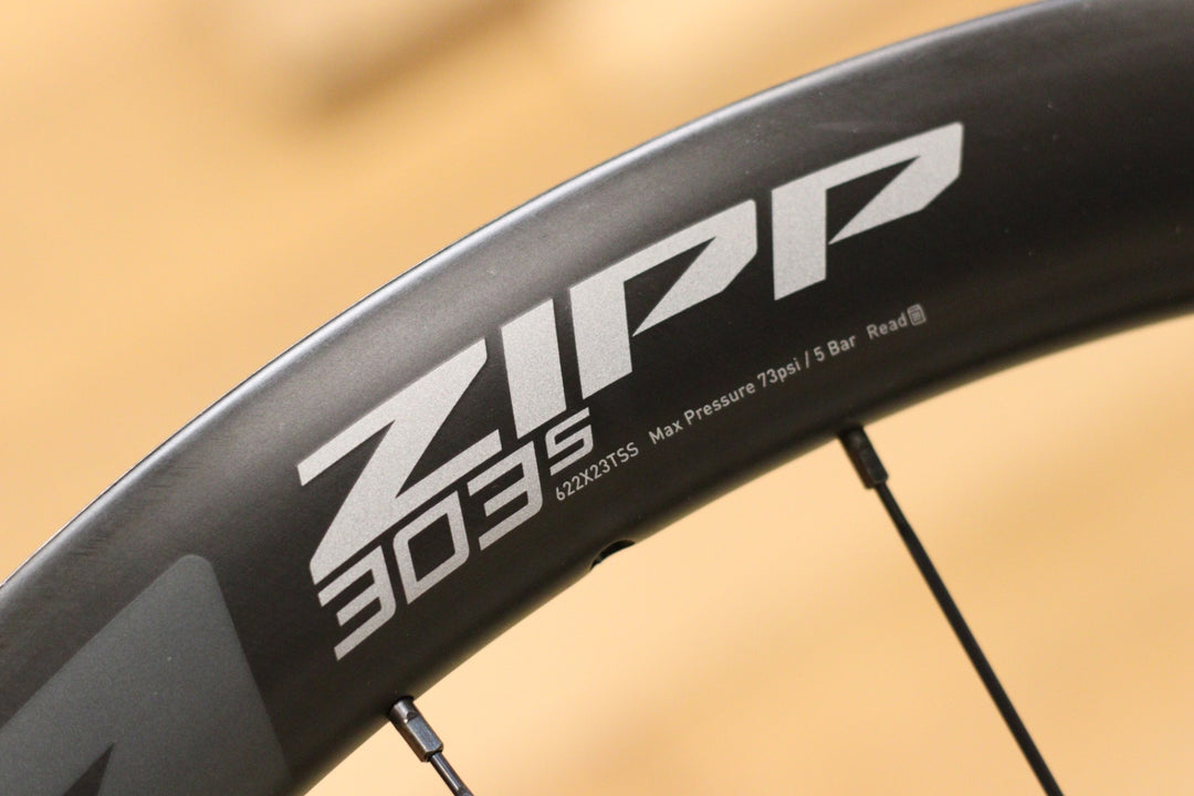 ジップ ZIPP 303S カーボン チューブレスレディ シマノ 12/11S ホイールセット フックレス DISC 【立川店】