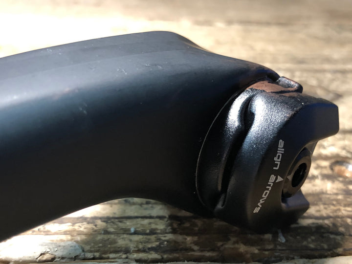 JK923 スペシャライズド SPECIALIZED S-WORKS カーボン シートポスト 27.2mm alloy rail ※レール固定部非純正、カット済み、凹みのためジャンク