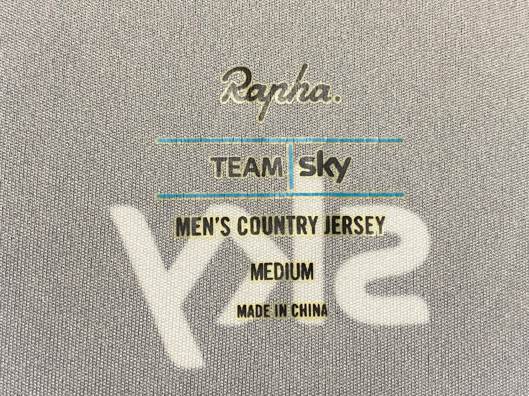 JN156 ラファ Rapha MEN'S COUNTRY JERSEY 半袖 サイクルジャージ 黒 赤 緑 M TEAM Sky