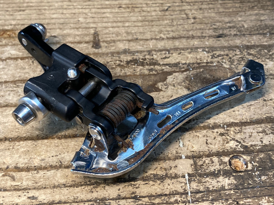 JH526 シマノ SHIMANO 105 FD-5800 フロントディレイラー 2s ※プレート欠品