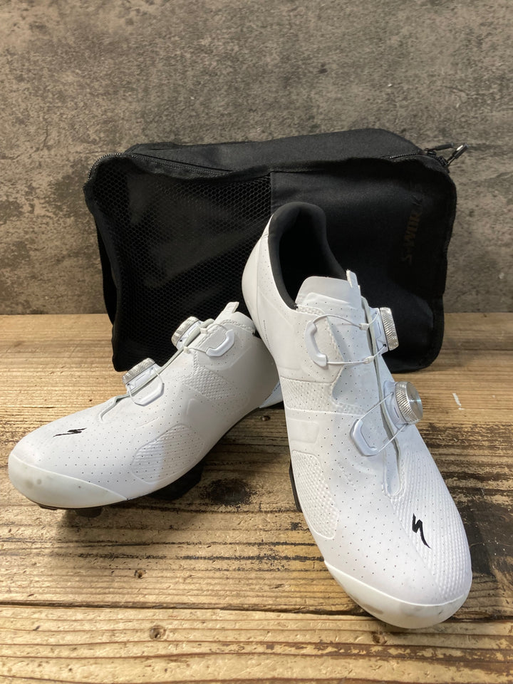 KG018 スペシャライズド SPECIALIZED S-WORKS Recon ビンディングシューズ 2穴 EU41 SPD ホワイト