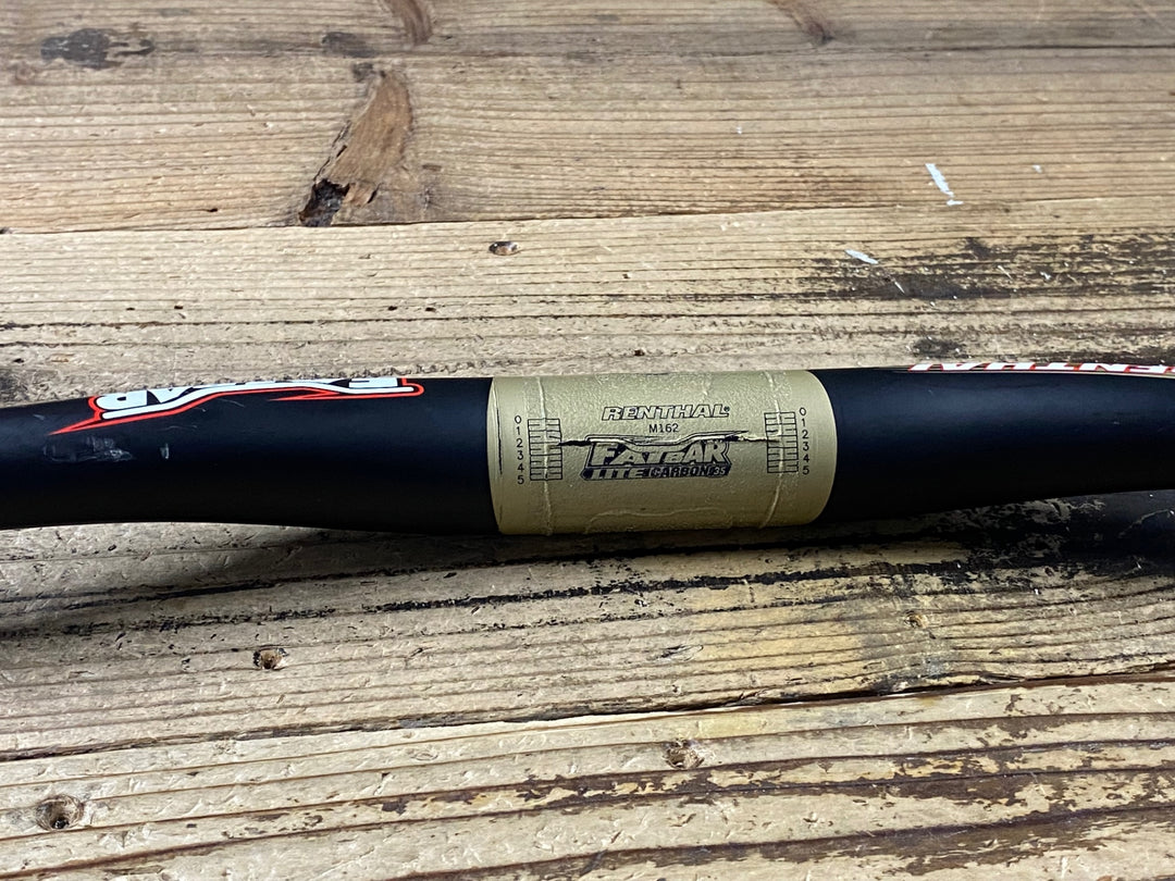 KF273 レンサル RENTHAL ファットバー FAT BAR LITE CARBON 35 カーボンライザーバー 760mm ※クランプ跡あり