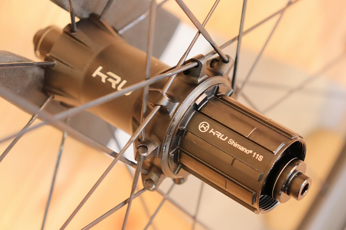新品未使用品 KRU 38mm カーボン クリンチャー ホイールセット シマノ