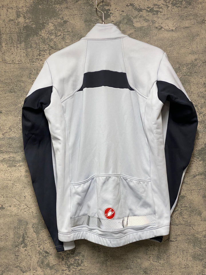 KB404 カステリ CASTELLI 長袖 サイクルジャケット 白 S 裏起毛