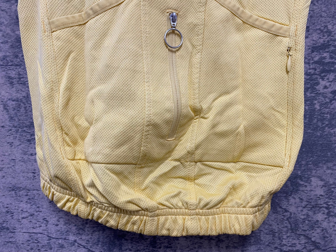 KD604 ラファ Rapha WOMEN'S LIGHTWEIGHT JERSEY サイクルジャージ 黄 XXS ※ほつれあり
