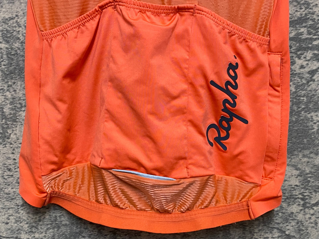 JM870 ラファ Rapha SOUPLESSE AERO JERSEY 半袖 サイクルジャージ オレンジ XS レディース