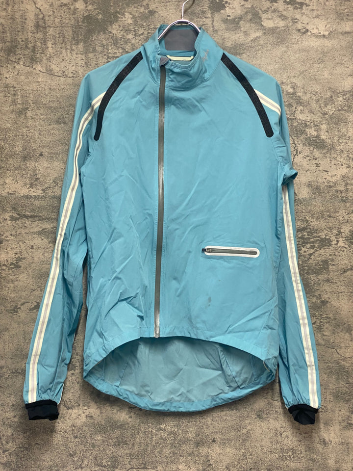 JZ546 ラファ Rapha WIND JACKET 長袖 ウインドブレイカー 水色 M ※チャック破損
