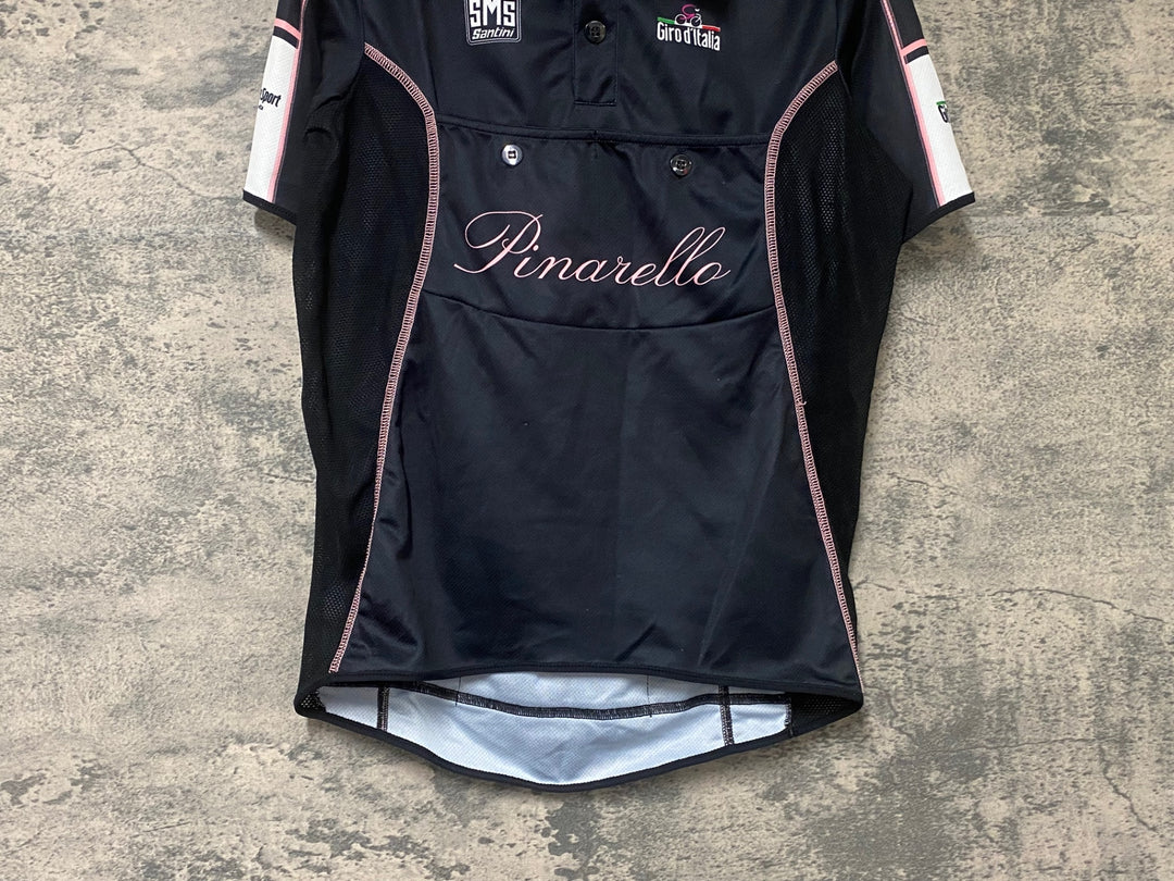 JW995 サンティーニ Santini 半袖 サイクルジャージ 黒 S ※擦れ