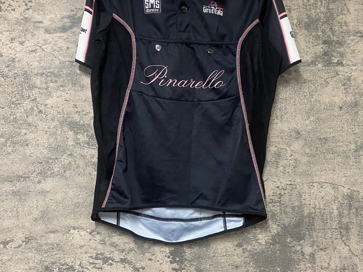 JW995 サンティーニ Santini 半袖 サイクルジャージ 黒 S ※擦れ