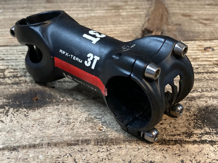 JS129 3T ARX TEAM アルミ ステム 黒 80mm Φ31.8 OS -17°