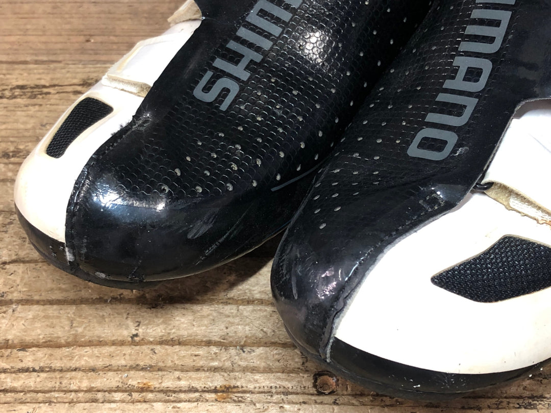 JO685 シマノ SHIMANO R171 SH-R171WE ビンディングシューズ 3穴 白 EU41.5 ※日焼け劣化