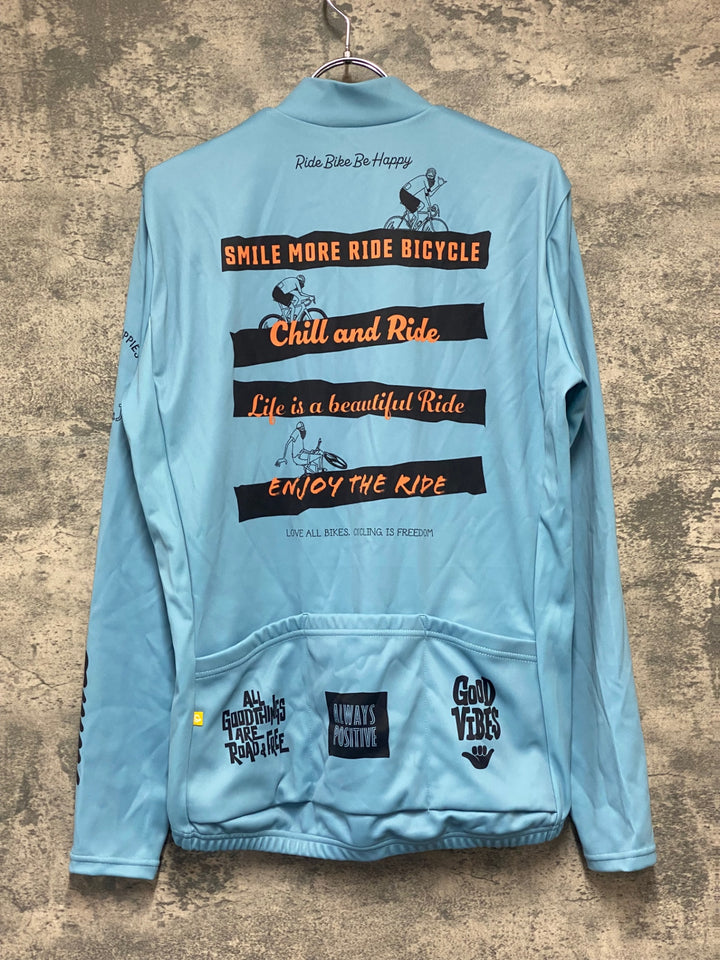 KP254 パールイズミ PEARL iZUMi rinne 長袖 サイクルジャージ 総柄 L 裏起毛