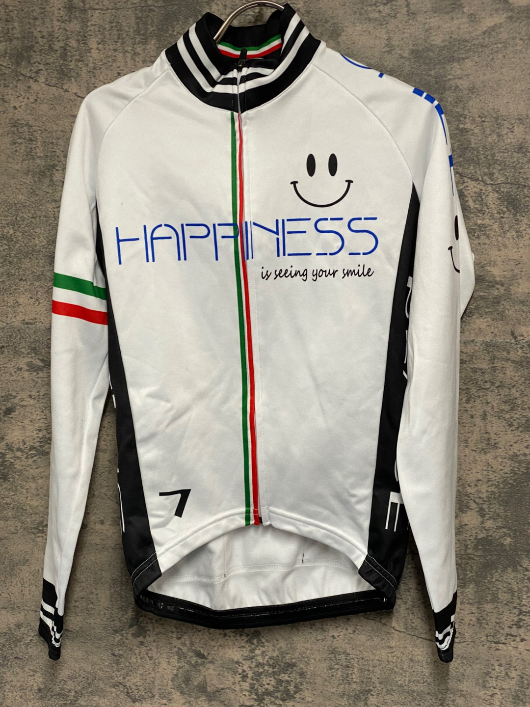 JW081 ジェッセージ GSG 長袖 サイクルジャージ 白 XS 裏起毛