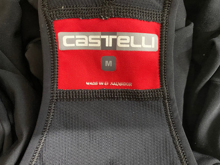 KB687 カステリ CASTELLI ビブタイツ 黒 M 裏起毛 ※擦れ