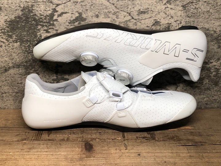 JM652 スペシャライズド SPECIALIZED S-WORKS アレス ARES 2 ビンディングシューズ 白 3穴 BOA EU42