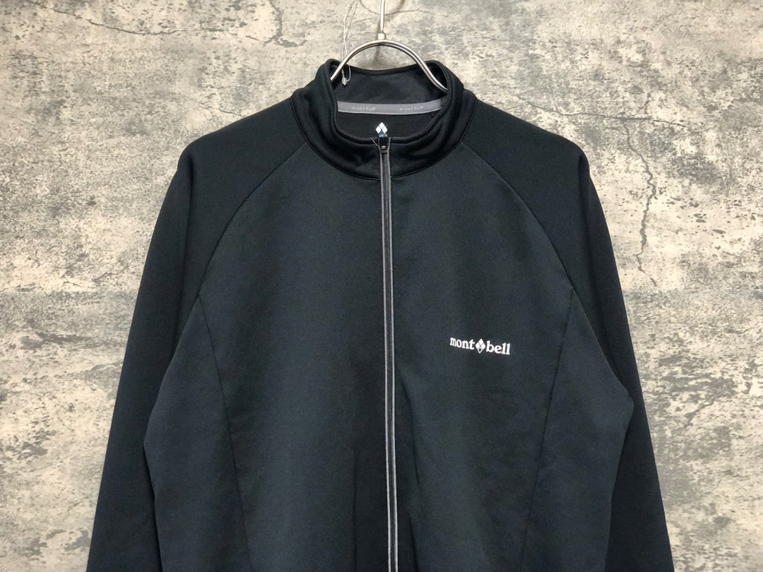 KK353 モンベル mont-bell 長袖 サイクルジャージ 黒 XL