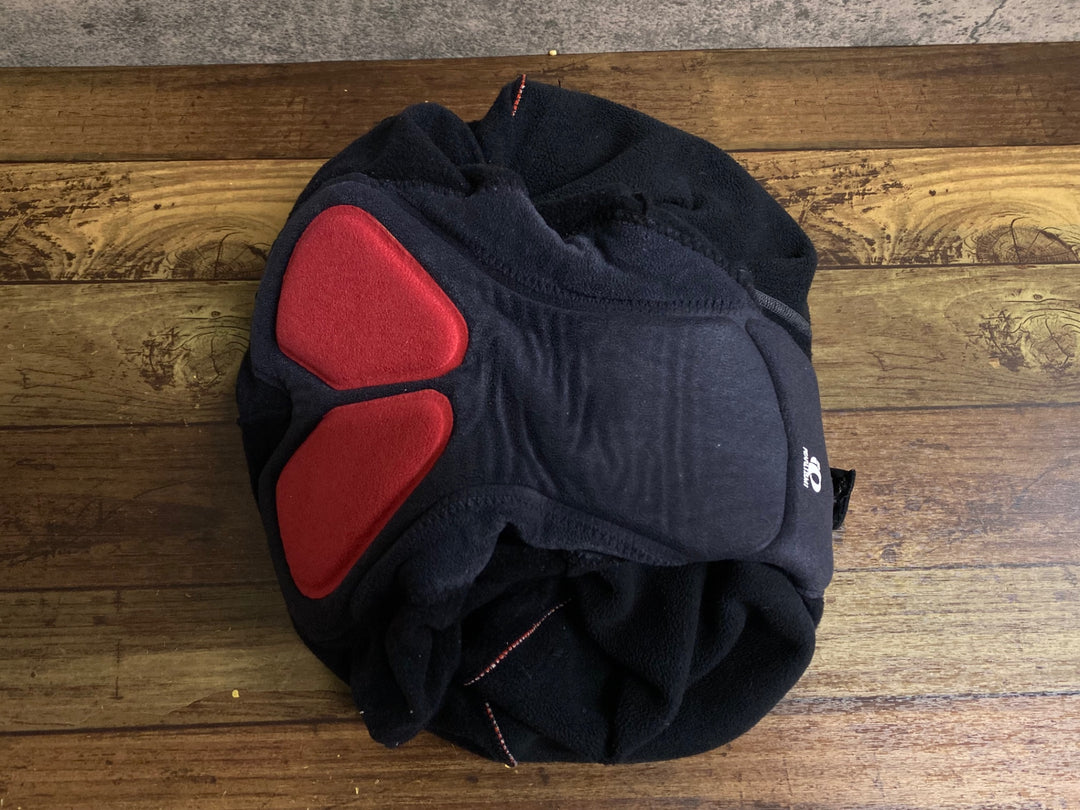 JV346 パールイズミ PEARL iZUMi ビブタイツ 黒白 L 裏起毛