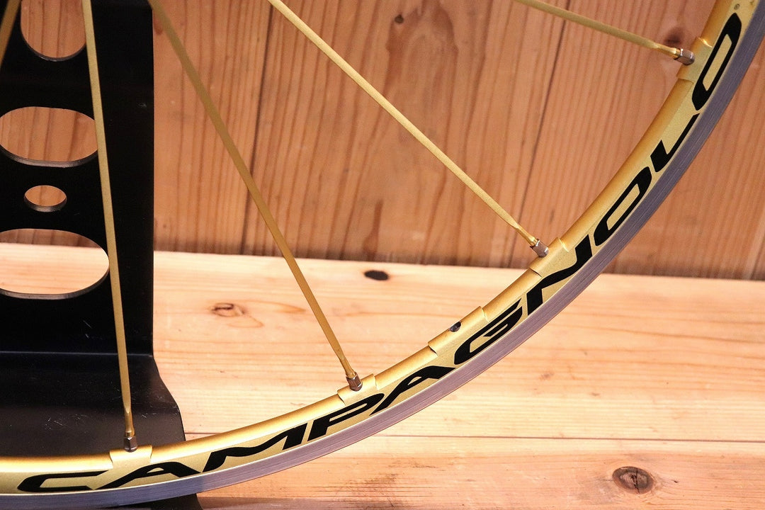 カンパニョーロ CAMPAGNOLO シャマル ウルトラ SHAMAL ULTRA GOLD アルミ クリンチャー ホイールセット カンパ11/12S ナローリム 15C 【芦屋店】