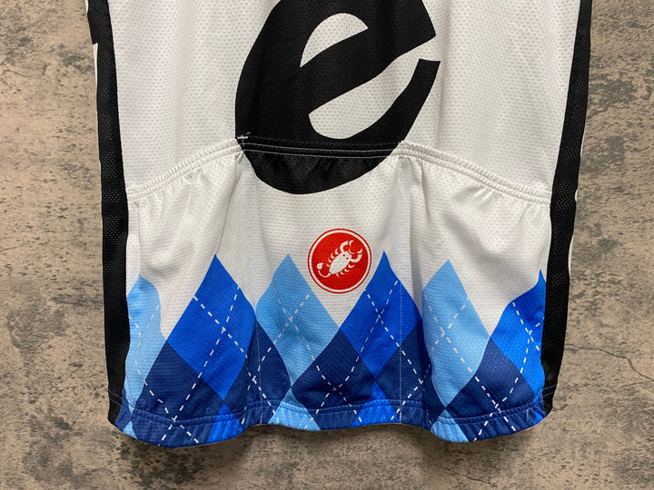 JN275 カステリ CASTELLI ロッソコルサ ROSSO CORSA 半袖 サイクルジャージ L GARMIN