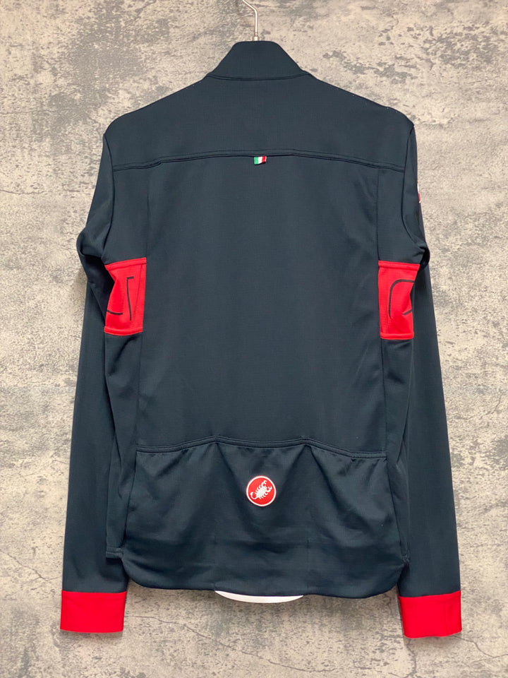 KG669 カステリ CASTELLI 長袖サイクルジャージ 黒 M