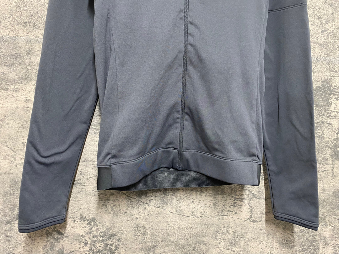 JN226 ラファ Rapha WOMEN'S LONG SLEEVE CORE JERSEY 長袖 サイクルジャージ グレー XS 裏起毛 レディース