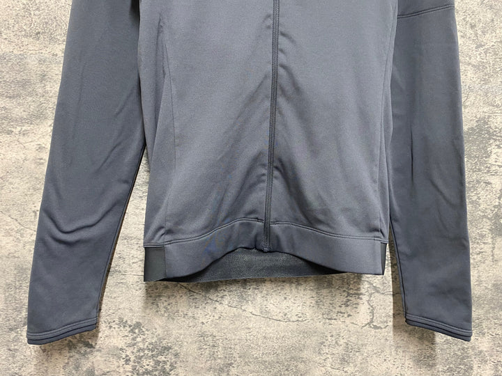JN226 ラファ Rapha WOMEN'S LONG SLEEVE CORE JERSEY 長袖 サイクルジャージ グレー XS 裏起毛 レディース