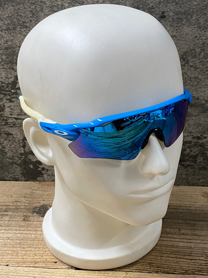 KK073 オークリー OAKLEY RADAR EV サングラス アイウェア 水色 ※レンズ劣化,使用感