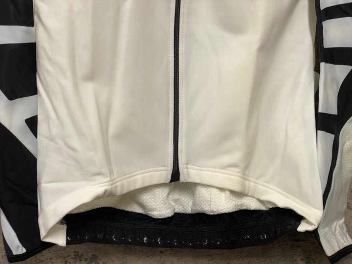 JQ161 アソス assos iJ tiburu 4 長袖サイクルジャージ 白黒 M 裏起毛