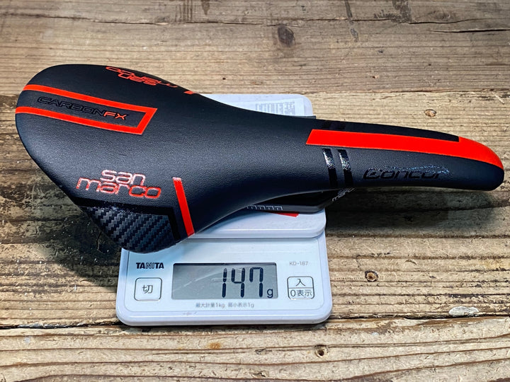 JR319 サンマルコ san marco CONCOR CARBON FX サドル 黒赤 NARROW CARBON レール