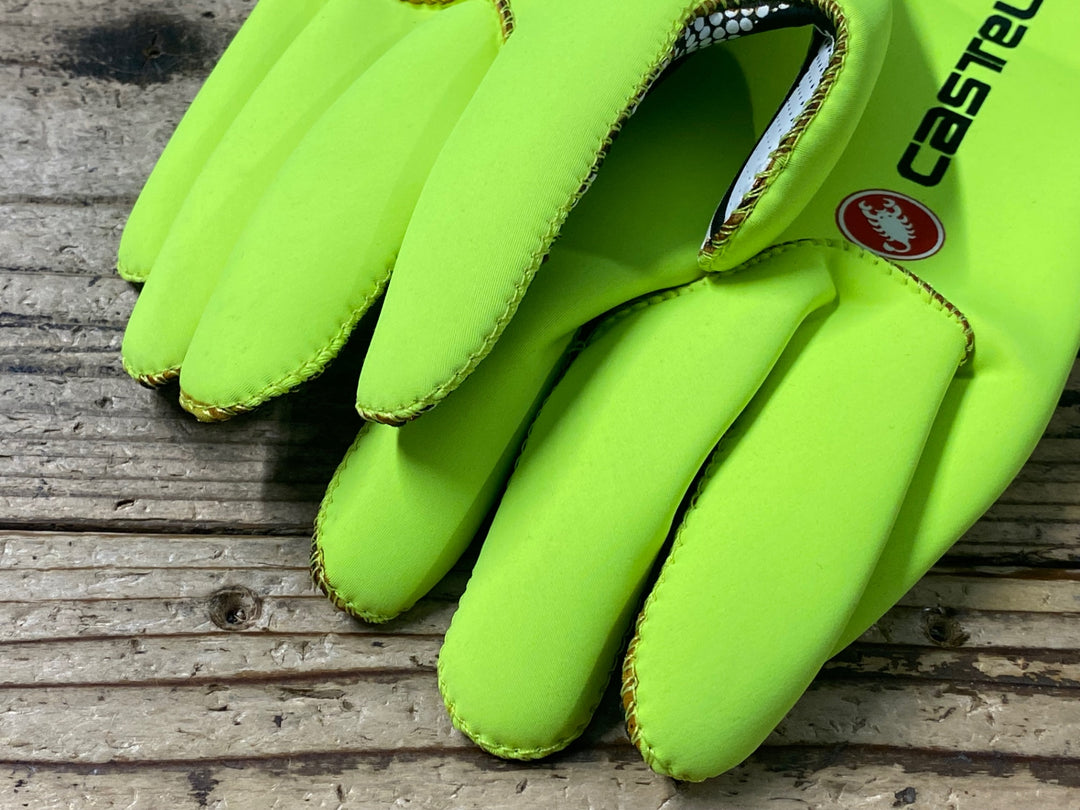 KC588 カステリ CASTELLI DILUVIO C GLOVE 長指 グローブ 黄 L/XL