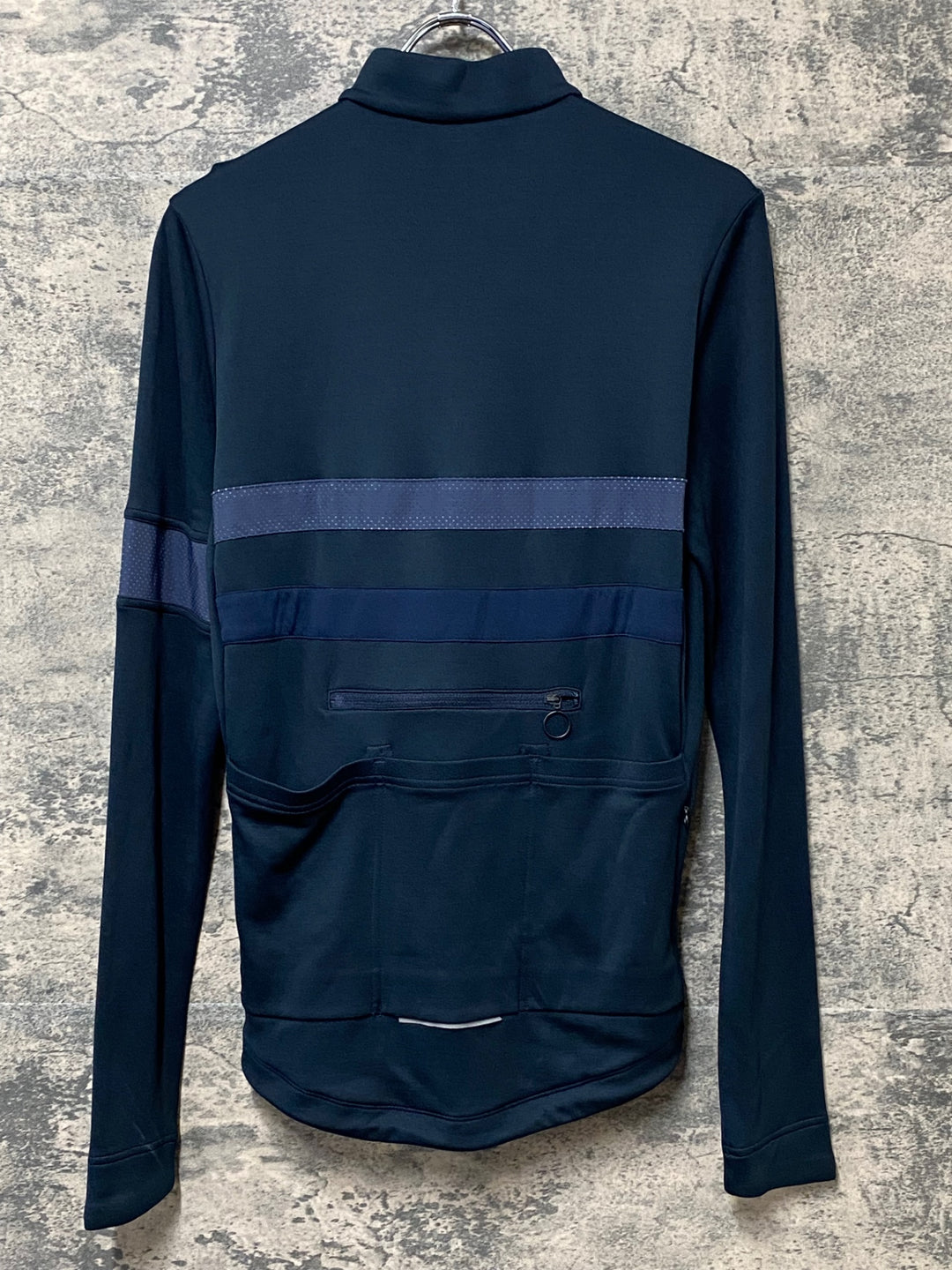 KM927 ラファ Rapha LONG SLEEVE BREVET JERSEY 長袖 サイクルジャージ 紺 M