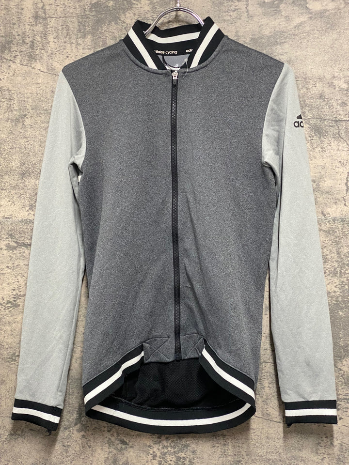 JU559 アディダス adidas 長袖 サイクルジャージ グレー M