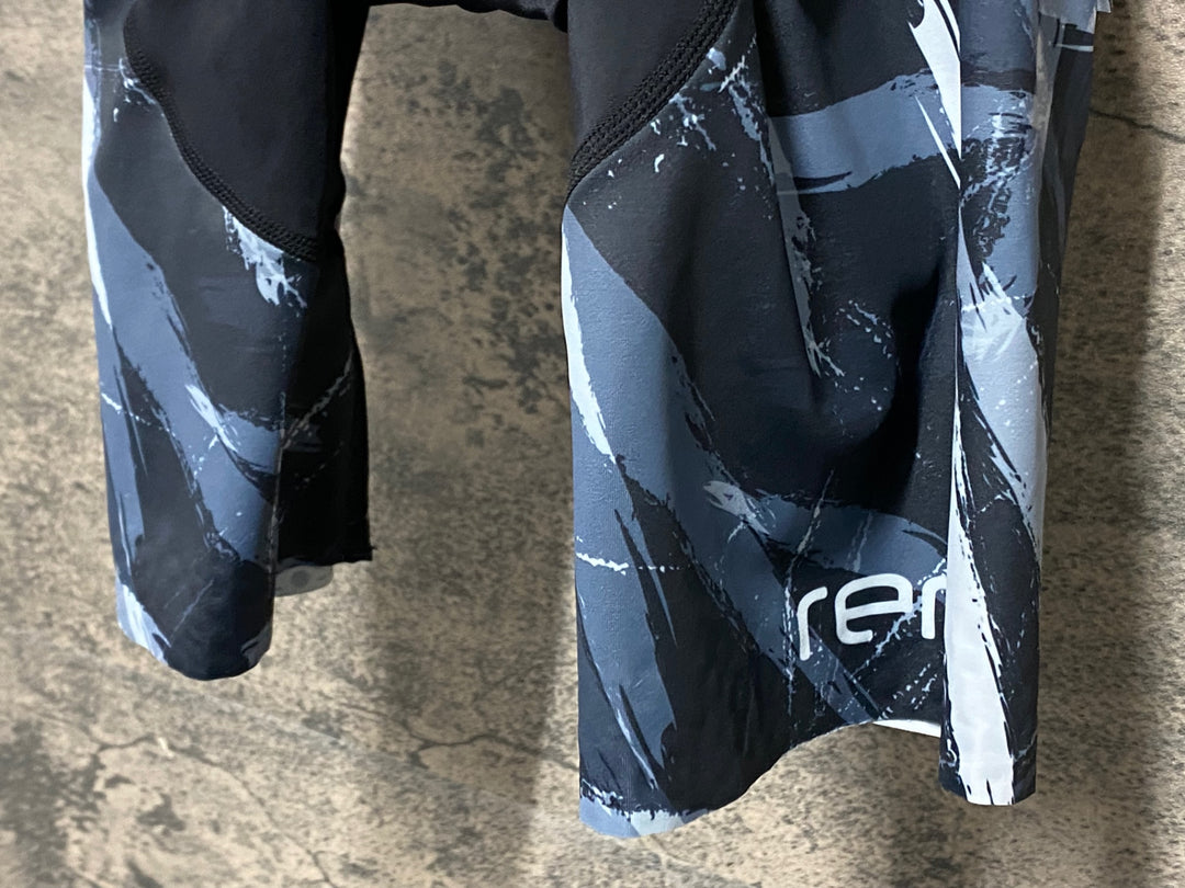 KJ366 レリック reric ビブショーツ 黒 グレー柄 L
